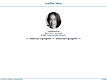 Tablet Screenshot of angelika-calmez.de